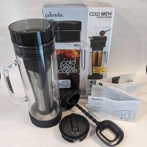 Primula Cold Brew Coffee Maker 1.6 Qt Glass Carafe MyBev Smokey Grey PCBGY-5450
